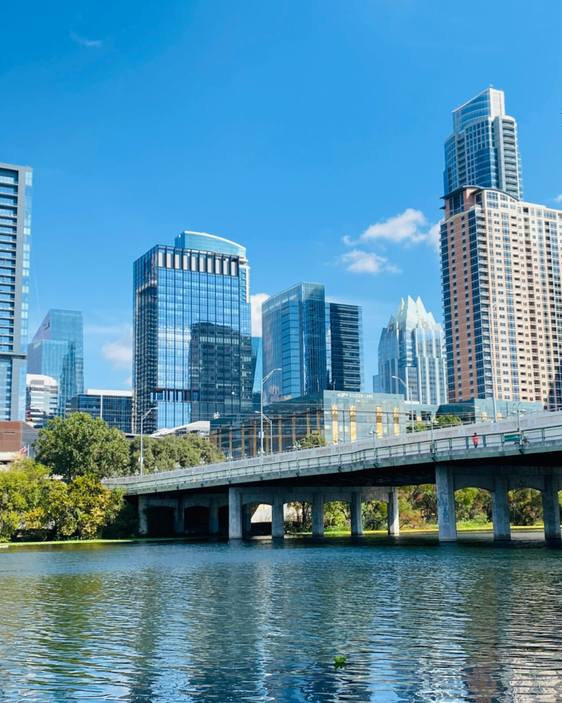 Austin skyline at sunset for anxiety therapy and CBT counseling services in Austin, Texas